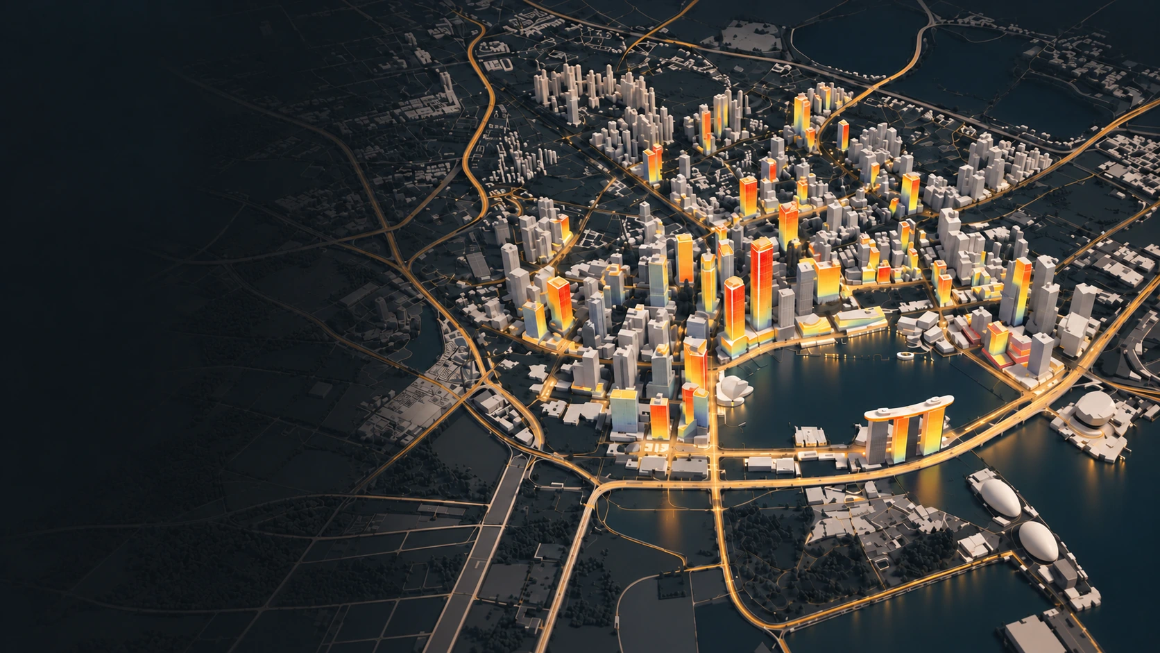 Singapore skyline used in Sydsol Solar Studio